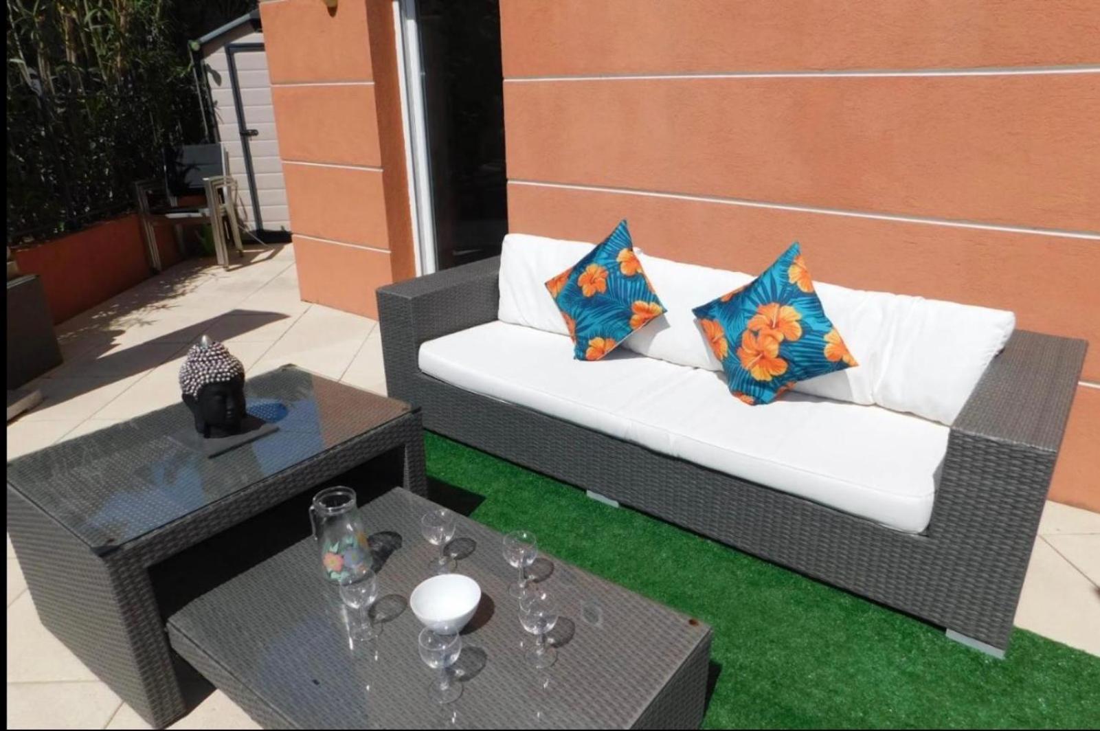 Proche Mer 3P+40M2 Terrasse アンティーブ エクステリア 写真